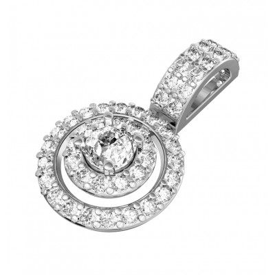 Charming diamond solitaire pendant